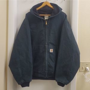 🤩Rare Vintage carhartt thermal lined canvas jacket size men's XXL